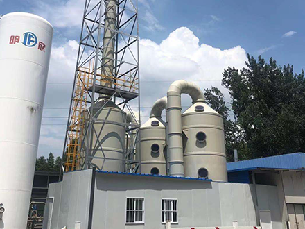 香蕉黄视频网站客戶某電子廠廢氣處理施工現場
